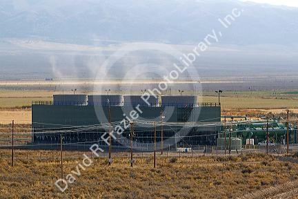 Geothermal electrical power plant in Malta, Idaho, USA.