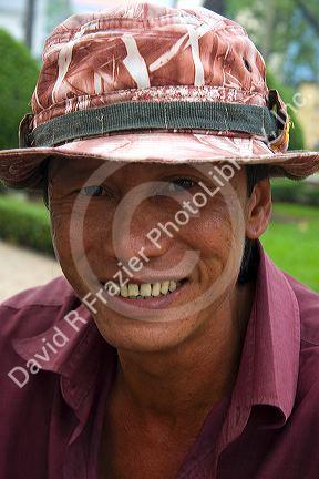 Vietnamese man in Ho Chi Minh City, Vietnam.