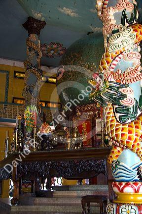 Sphere depicting the Divine Eye inside the Tay Ninh Holy See in Tay Ninh, Vietnam.