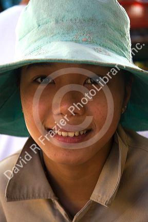 Potrait of a female Vietnamese teenager in Hoi An, Vietnam.