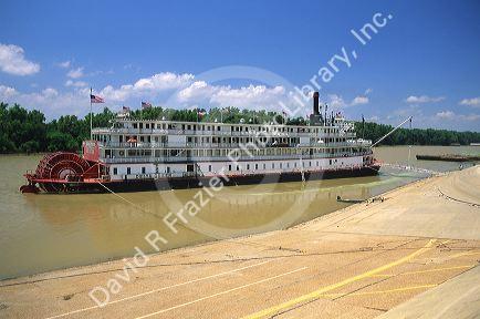 The Delta Queen on the Mississippi River.
