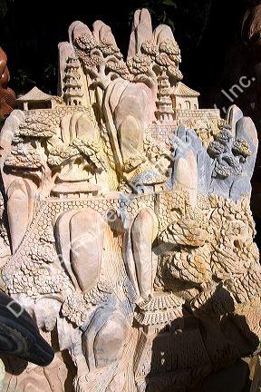 Marble sculptures being sold at a shop in Ngu Hanh Son ward south of Da Nang, Vietnam.