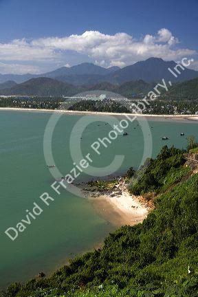 Scenic bay view of Da Nang, Vietnam.