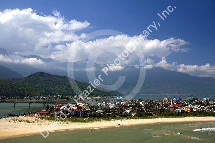 Coastal town of Lang Co in Vietnam.