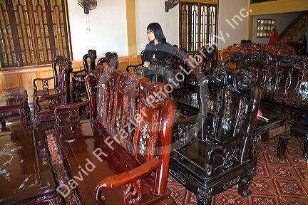 Vietnamese furniture factory in Dong Ha, Vietnam.