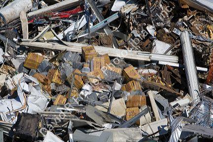A pile of scrap metal at the Pacific Steel and Recycling center in Elmore County, Idaho.