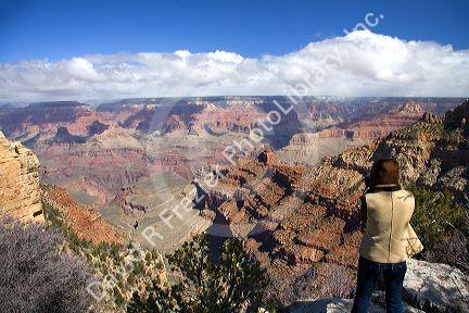 South Rim view of the Grand Canyon, Arizona, USA.