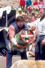 Weightlifting event at a Basque Festival in Boise Idaho.