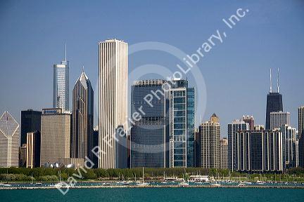 Skyline of Chicago, Illinois, USA.