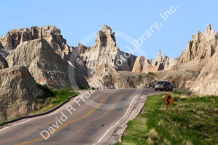 Badlands National Park in southwest South Dakota, USA.