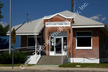 Butte County Courthouse in Arco, Idaho, USA.