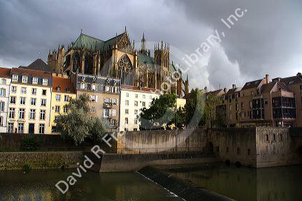 The Metz Cathedral in Metz, France.