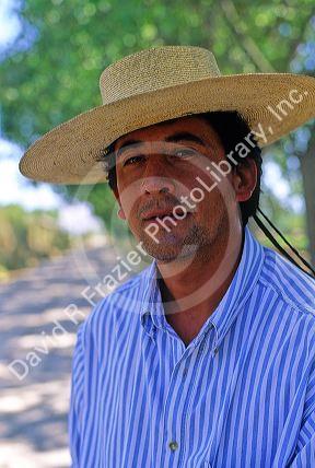 Portrait of a Chilean farmer in the Central Valley of Chile.