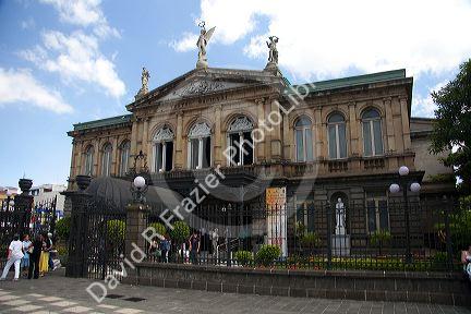 The National Theatre of Costa Rica is located in the central section of San Jose, Costa Rica.