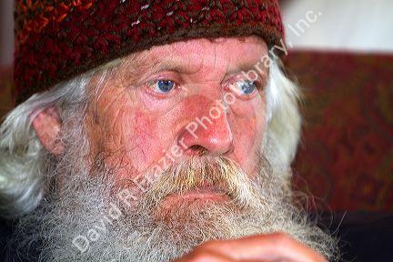 Portrait of an elderly man in Boise, Idaho, USA. MR
