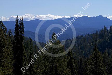 Scenic central Idaho mountains northeast of Idaho City, Idaho, USA.