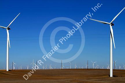 Biglow Canyon wind farm located near the town of Wasco, Oregon, USA.