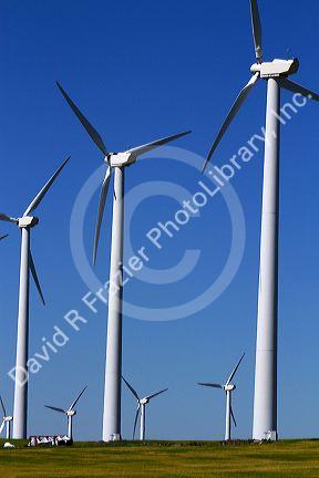 The Condon wind farm located near the town of Condon in central Oregon, USA.