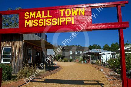 Small Town Mississippi is a feature of the Mississippi Agriculture and Forestry Museum located in Jackson, Mississippi, USA.