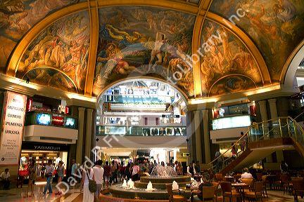 Frescos in the cupola of Galerias Pacifico, a shopping center in Buenos Aires, Argentina.