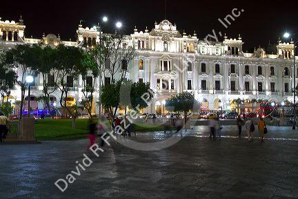 Plaza San Martin located within the Historic Centre of Lima, Peru.