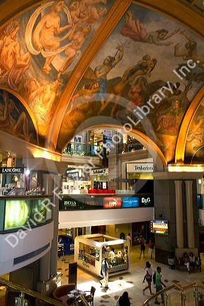 Frescos in the cupola of Galerias Pacifico, a shopping center in Buenos Aires, Argentina.