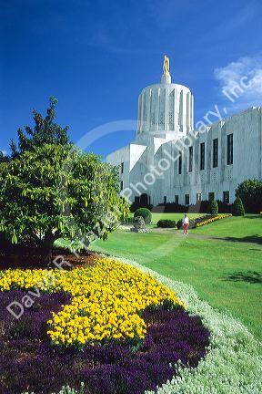 The Oregon state capitol building in Salem.