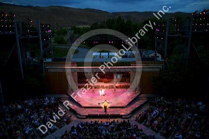 Performance at the outdoor amphitheater of the Idaho Shakespeare Festival located in Boise, Idaho, USA.