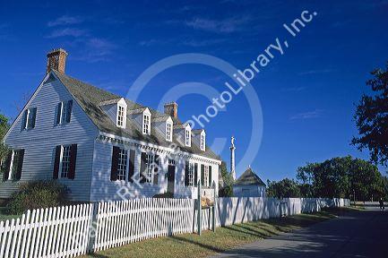 The Dudley Diggs house circa 1760 in Yorktown, Virginia.