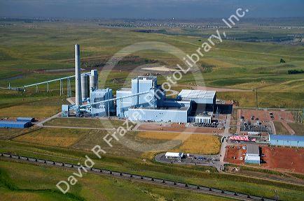 Basin Electric's Dry Fork coal fired electricity generating plant near Gillette, Wyoming, USA.