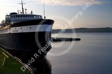 Spartan decomissioned passenger and vehicle ferry on Lake Michigan at Ludington, Michigan, USA.