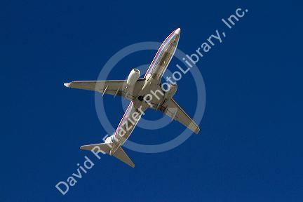 Boeing 737 at take off from the Miami International Airport, Florida, USA.