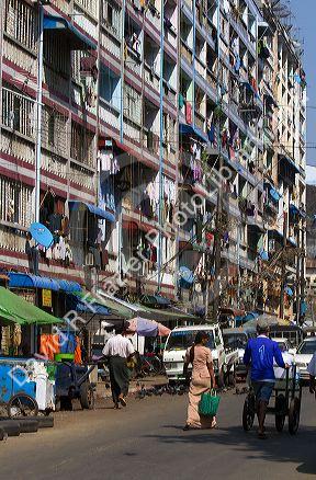 Apartments in (Rangoon) Yangon, (Burma) Myanmar.