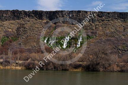 Springs at Thousand Springs State Park along the Snake River in the Hagerman Valley, Idaho, USA.