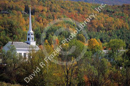 Autumn in Stowe, Vermont.