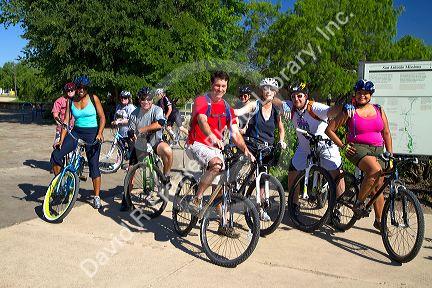 Bicycle club outing in San Antonio, Texas, USA.