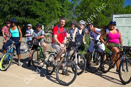 Bicycle club outing in San Antonio, Texas, USA.