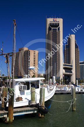 One Shoreline Plaza on the waterfront of Corpus Christi, Texas, USA.