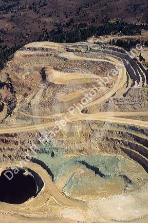 Delamar open pit silver mine in Owyhee County, Idaho.