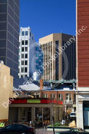 Buildings in downtown Boise, Idaho, USA.