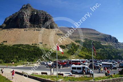 Reynolds Mountain at Logan Pass located along the Continental Divide in Glacier National Park, Montana, USA.