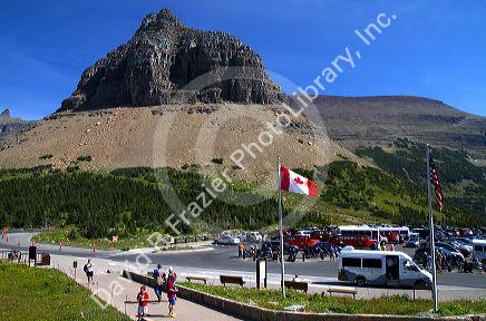 Reynolds Mountain at Logan Pass located along the Continental Divide in Glacier National Park, Montana, USA.