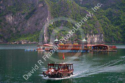Pearl farm in Ha Long Bay, Vietnam.
