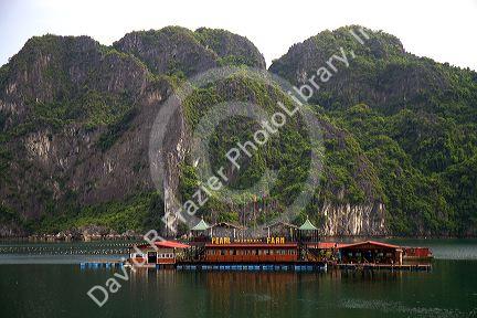 Pearl farm in Ha Long Bay, Vietnam.