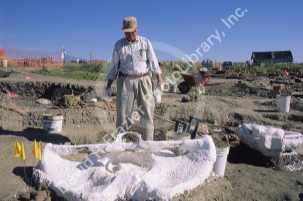 Archeological dig in Tolo Lake, Idaho.