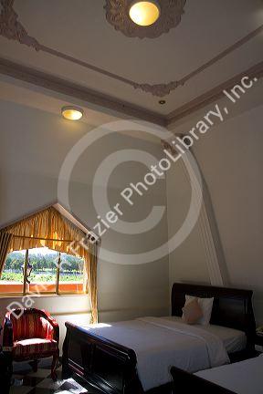 A room at the Dai Loi Hotel in Da Lat, Vietnam.