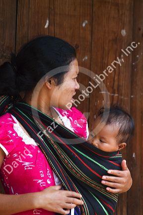 Co Ho minority hill people in Lam Dong Province near Da Lat, Vietnam.