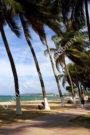 Beach scene at Nha Trang, Vietnam.