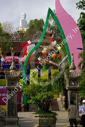 Long Son Buddhist Temple in Nha Trang, Vietnam.