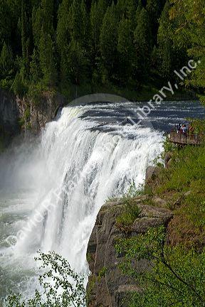 Upper Mesa Falls located on the Henrys Fork in Fremont County, Idaho, USA.